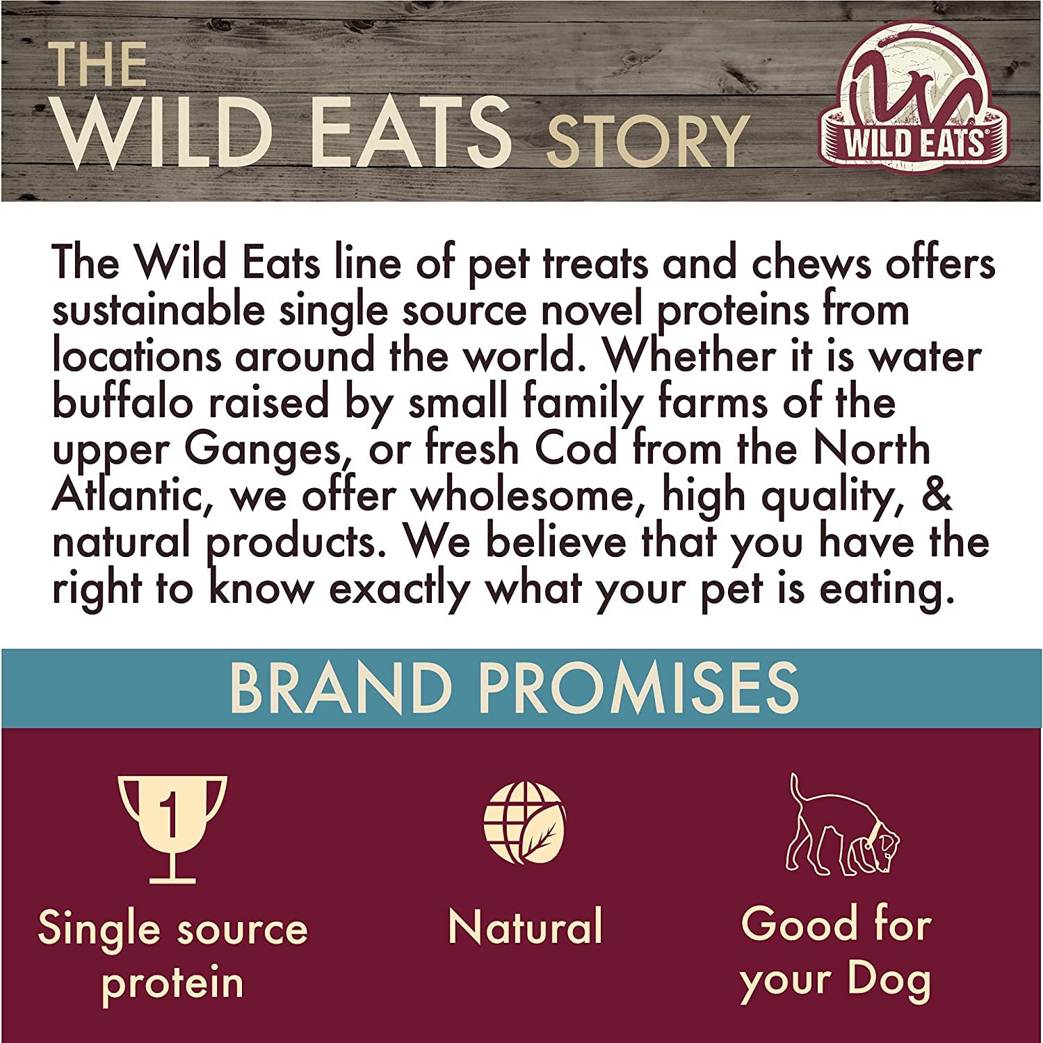 Water Buffalo Dog Chews - 7 Pack of Long Lasting, Grain & Gluten Free Treats, Perfect for Dogs