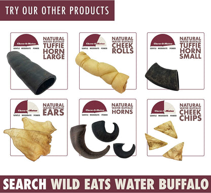 Water Buffalo Dog Chews - 7 Pack of Long Lasting, Grain &amp; Gluten Free Treats, Perfect for Dogs