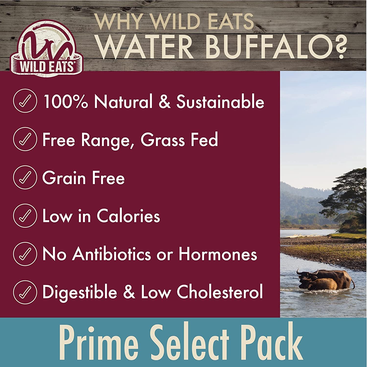 Water Buffalo Dog Chews - 7 Pack of Long Lasting, Grain &amp; Gluten Free Treats, Perfect for Dogs