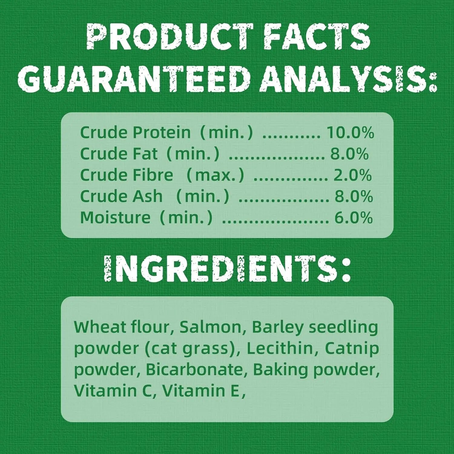 JUST TRY Cat Grass Treats - Natural Healthy Cat Snacks Training Biscuits with Catnip for Cats Dental and Hairball Control Treats