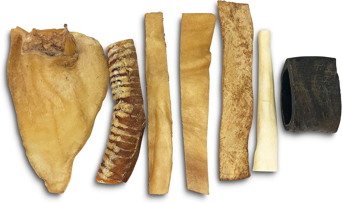 Water Buffalo Dog Chews - 7 Pack of Long Lasting, Grain &amp; Gluten Free Treats, Perfect for Dogs