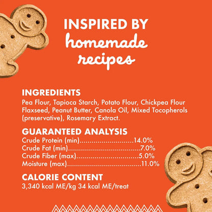 Buddy Biscuits 14 Oz Box of Grain-Free Crunchy Dog Treats Made with Natural Peanut Butter