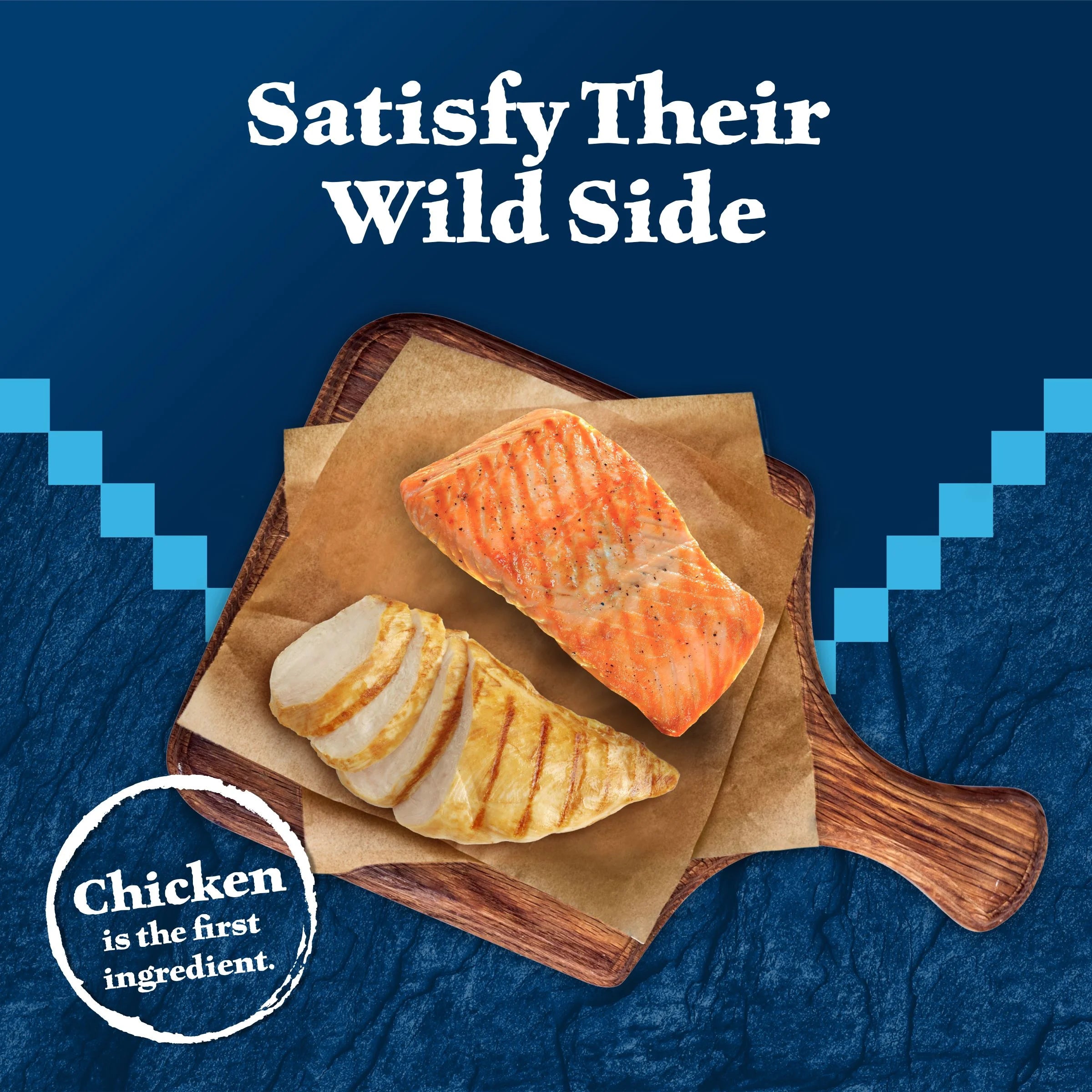 Wilderness Chicken &amp; Salmon Flavor Dry Soft Treats for Cats, Grain-Free, 2 Oz. Bag