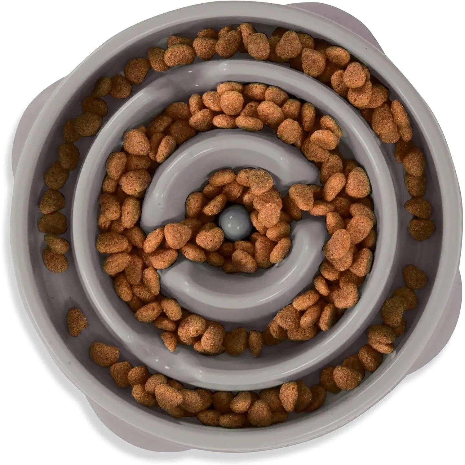 Outward Hound Fun Feeder Slo Bowl, Medium Slow Feeder Dog Bowl, 2 Cups, Blue