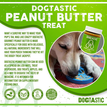 Dogtastic Gourmet Peanut Butter for Dogs - Pumpkin &amp; Flax Seed Flavor