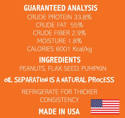 Dogtastic Gourmet Peanut Butter for Dogs - Pumpkin &amp; Flax Seed Flavor